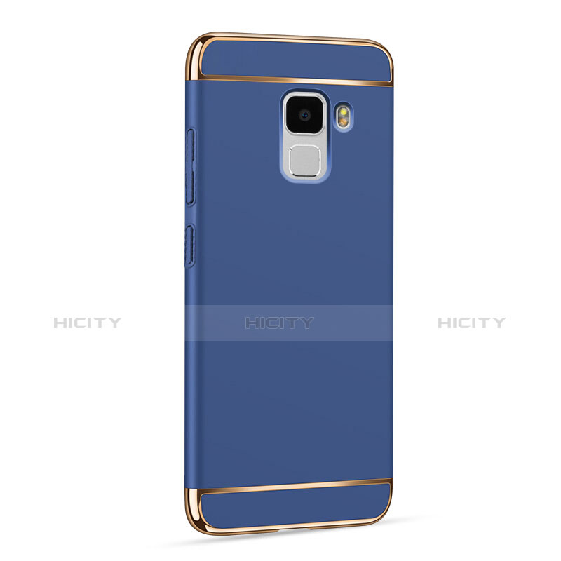 Funda Lujo Marco de Aluminio para Huawei Honor 7 Dual SIM Azul