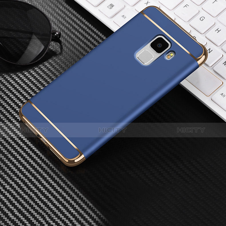 Funda Lujo Marco de Aluminio para Huawei Honor 7 Dual SIM Azul