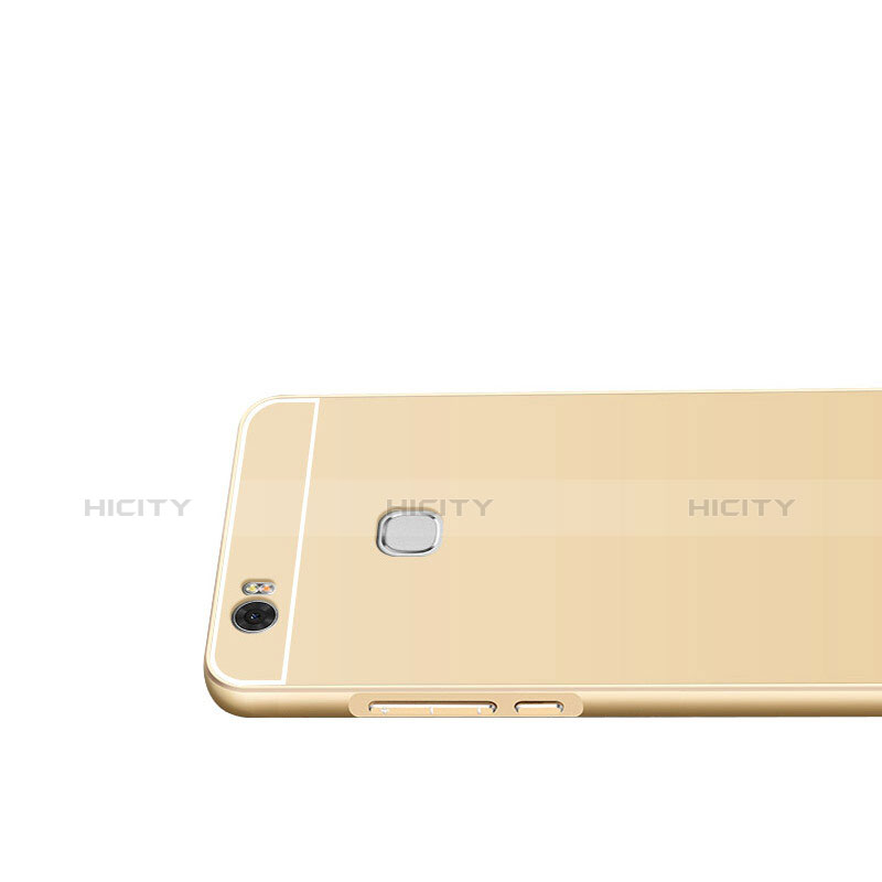 Funda Lujo Marco de Aluminio para Huawei Honor Note 8 Oro