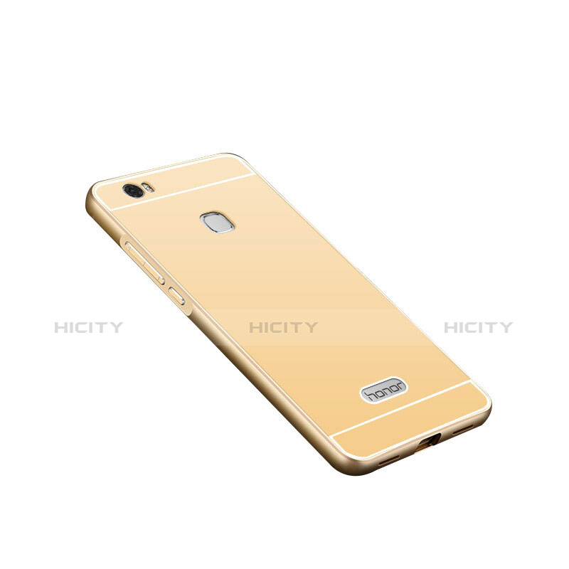 Funda Lujo Marco de Aluminio para Huawei Honor Note 8 Oro