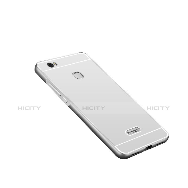 Funda Lujo Marco de Aluminio para Huawei Honor Note 8 Plata