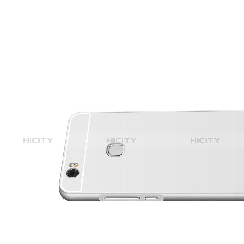 Funda Lujo Marco de Aluminio para Huawei Honor V8 Max Plata