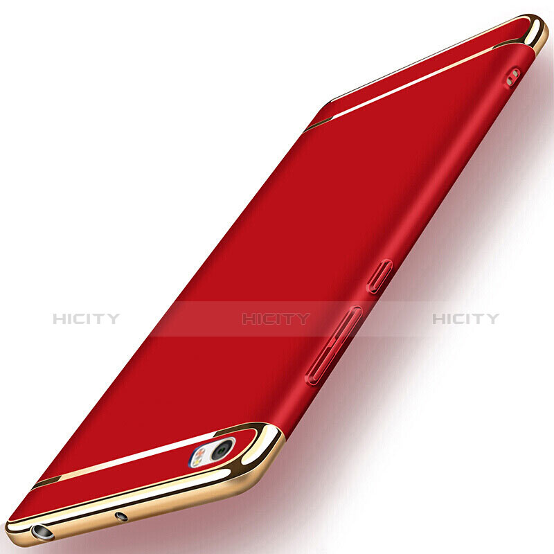 Funda Lujo Marco de Aluminio para Xiaomi Mi Note Rojo