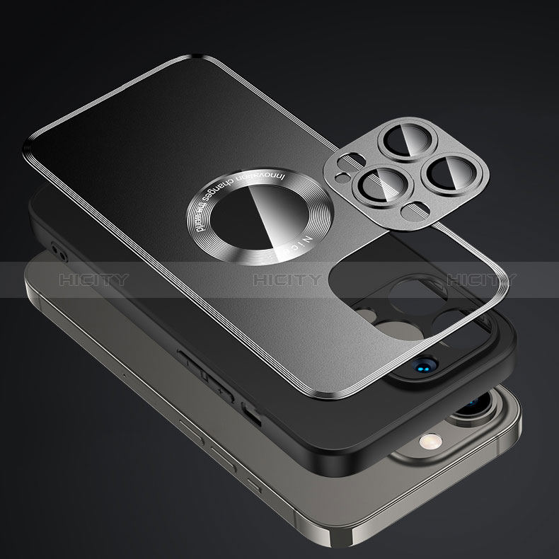 Funda Lujo Marco de Aluminio y Silicona Carcasa Bumper con Mag-Safe Magnetic JL2 para Apple iPhone 14 Plus