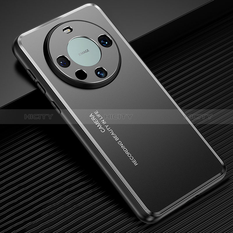 Funda Lujo Marco de Aluminio y Silicona Carcasa Bumper JL2 para Huawei Mate 60 Negro