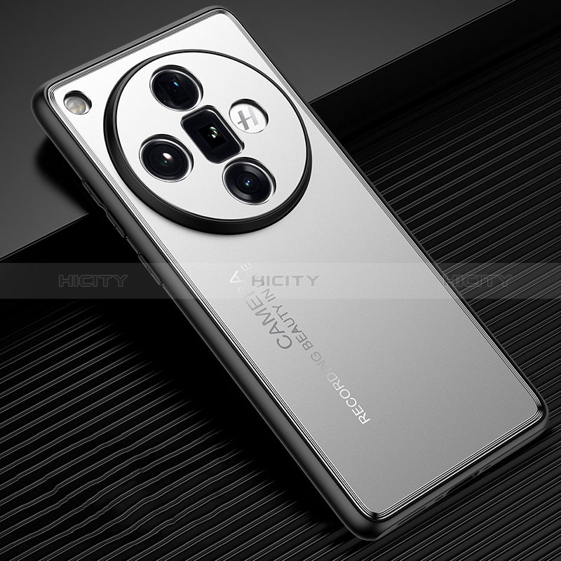 Funda Lujo Marco de Aluminio y Silicona Carcasa Bumper JL2 para Oppo Find X7 Ultra 5G