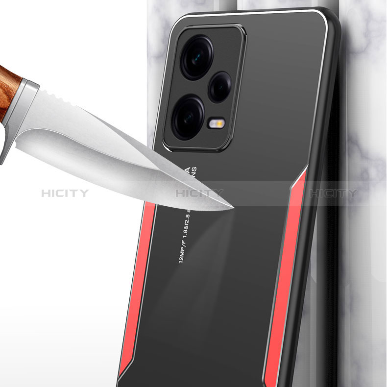 Funda Lujo Marco de Aluminio y Silicona Carcasa Bumper JL2 para Xiaomi Redmi Note 12 Explorer