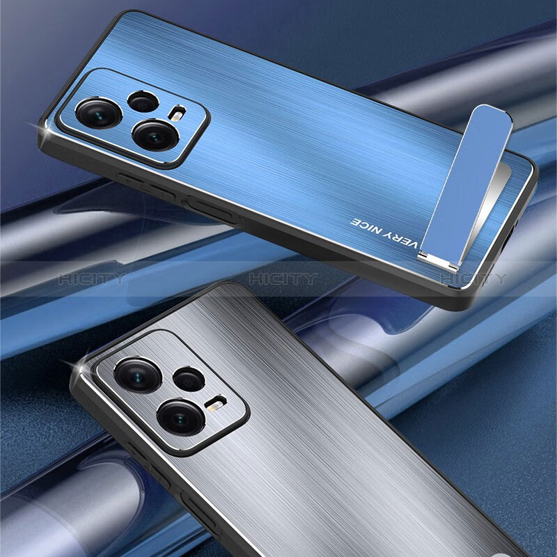 Funda Lujo Marco de Aluminio y Silicona Carcasa Bumper JS2 para Xiaomi Redmi Note 12 Pro+ Plus 5G