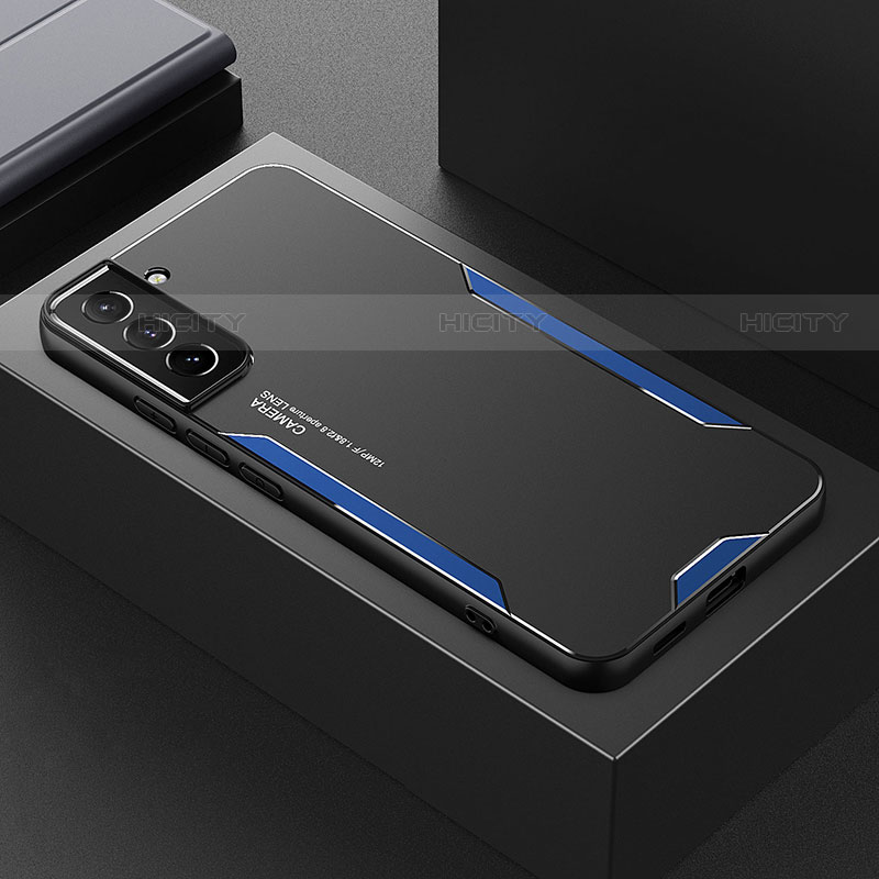 Funda Lujo Marco de Aluminio y Silicona Carcasa Bumper M01 para Samsung Galaxy S22 Plus 5G