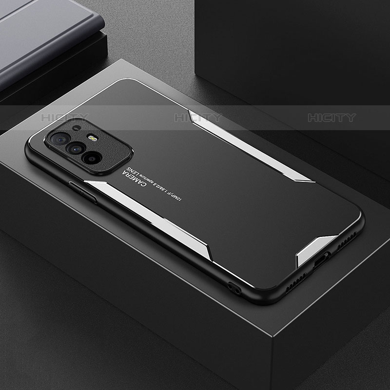 Funda Lujo Marco de Aluminio y Silicona Carcasa Bumper para Oppo Reno5 Z 5G