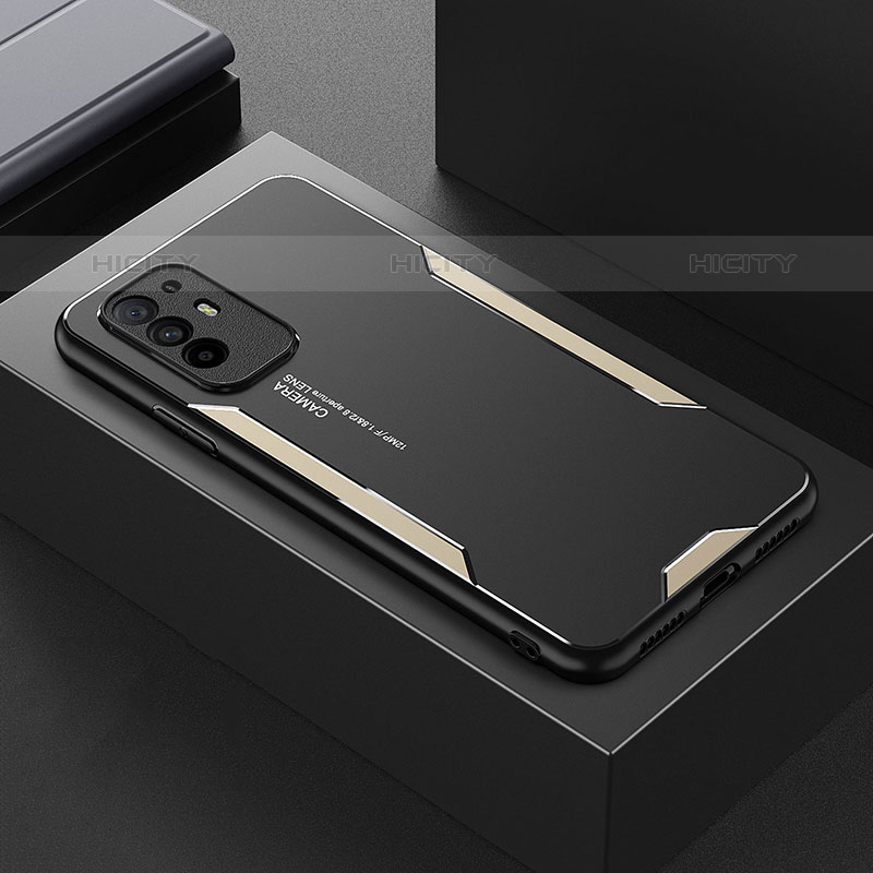 Funda Lujo Marco de Aluminio y Silicona Carcasa Bumper para Oppo Reno5 Z 5G