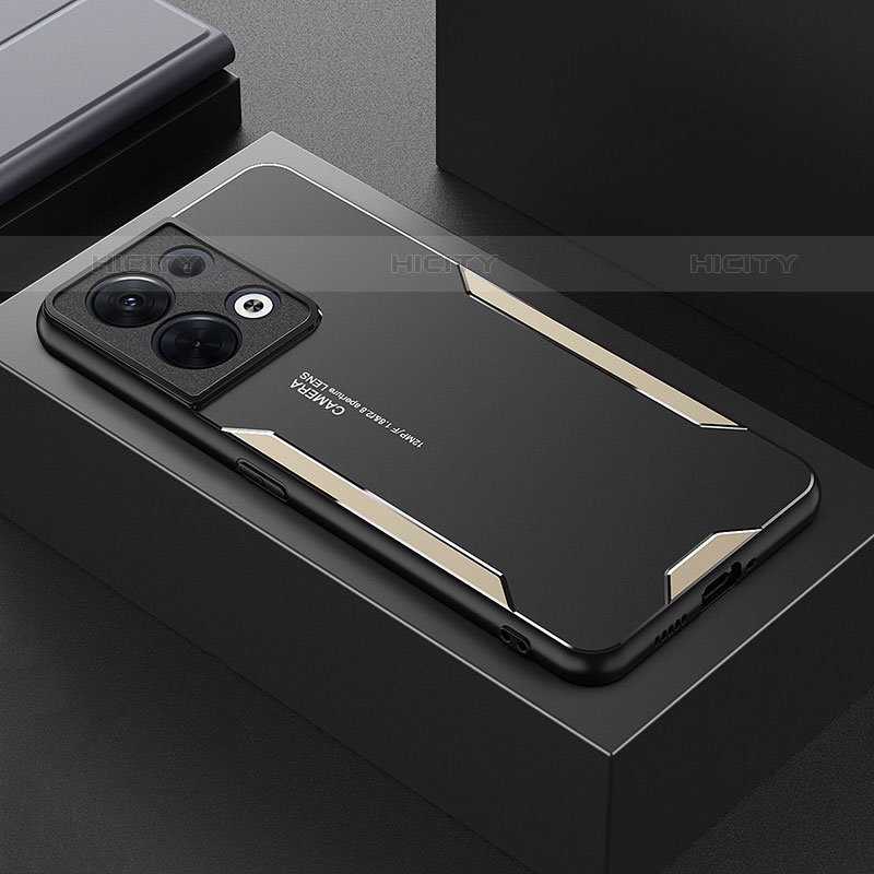 Funda Lujo Marco de Aluminio y Silicona Carcasa Bumper para Oppo Reno8 5G