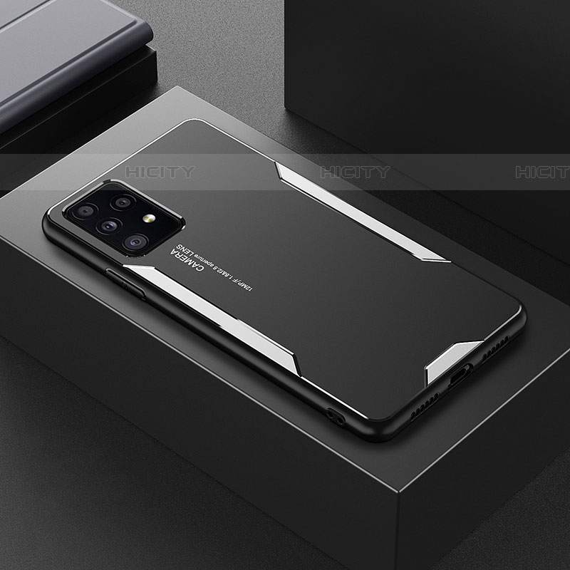 Funda Lujo Marco de Aluminio y Silicona Carcasa Bumper para Samsung Galaxy A52 4G