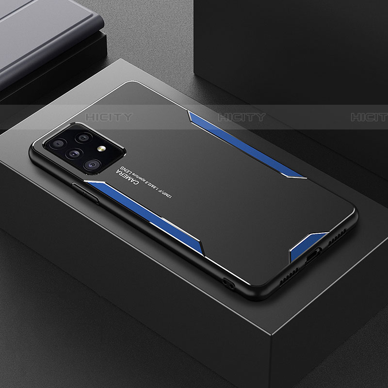 Funda Lujo Marco de Aluminio y Silicona Carcasa Bumper para Samsung Galaxy A52 4G
