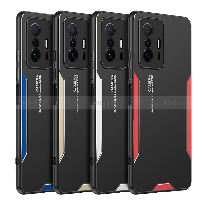 Funda Lujo Marco de Aluminio y Silicona Carcasa Bumper para Xiaomi Mi 11T 5G