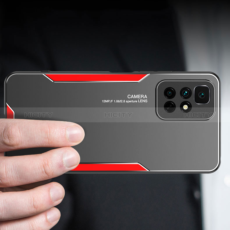 Funda Lujo Marco de Aluminio y Silicona Carcasa Bumper para Xiaomi Redmi 10 4G