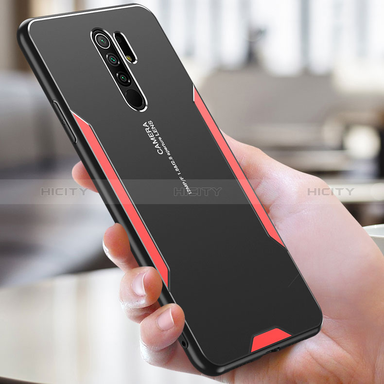 Funda Lujo Marco de Aluminio y Silicona Carcasa Bumper para Xiaomi Redmi 9