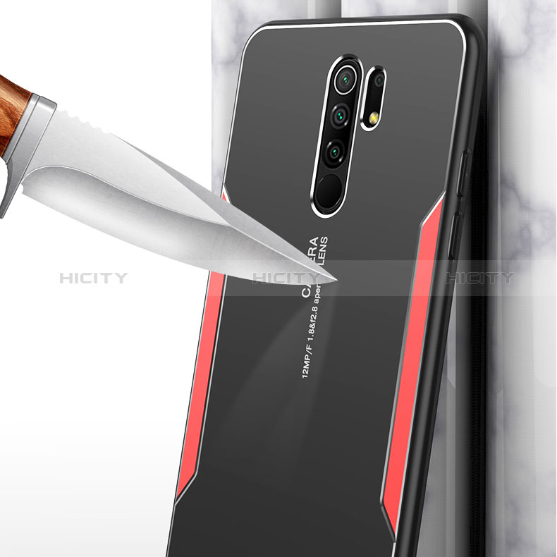 Funda Lujo Marco de Aluminio y Silicona Carcasa Bumper para Xiaomi Redmi 9