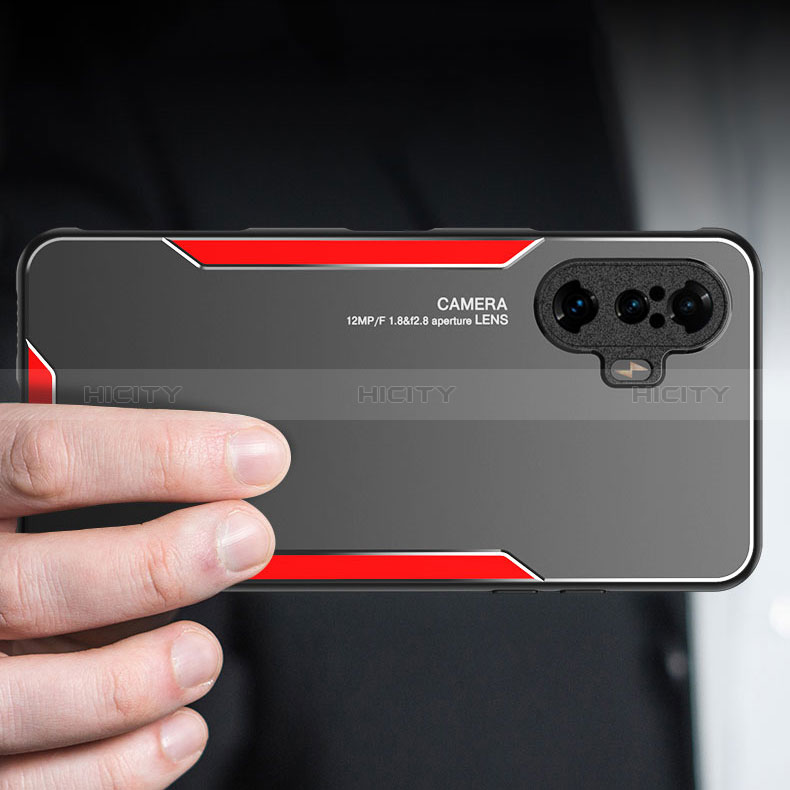 Funda Lujo Marco de Aluminio y Silicona Carcasa Bumper para Xiaomi Redmi K40 Gaming 5G