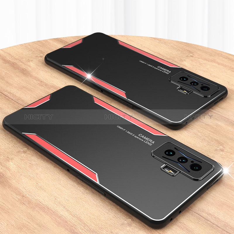 Funda Lujo Marco de Aluminio y Silicona Carcasa Bumper para Xiaomi Redmi K50 Gaming 5G