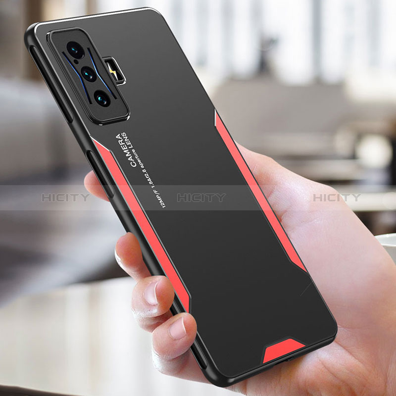 Funda Lujo Marco de Aluminio y Silicona Carcasa Bumper para Xiaomi Redmi K50 Gaming 5G