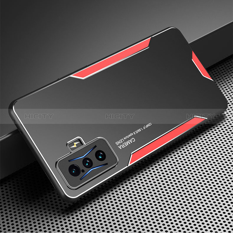 Funda Lujo Marco de Aluminio y Silicona Carcasa Bumper para Xiaomi Redmi K50 Gaming 5G