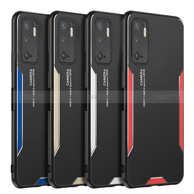 Funda Lujo Marco de Aluminio y Silicona Carcasa Bumper para Xiaomi Redmi Note 10T 5G