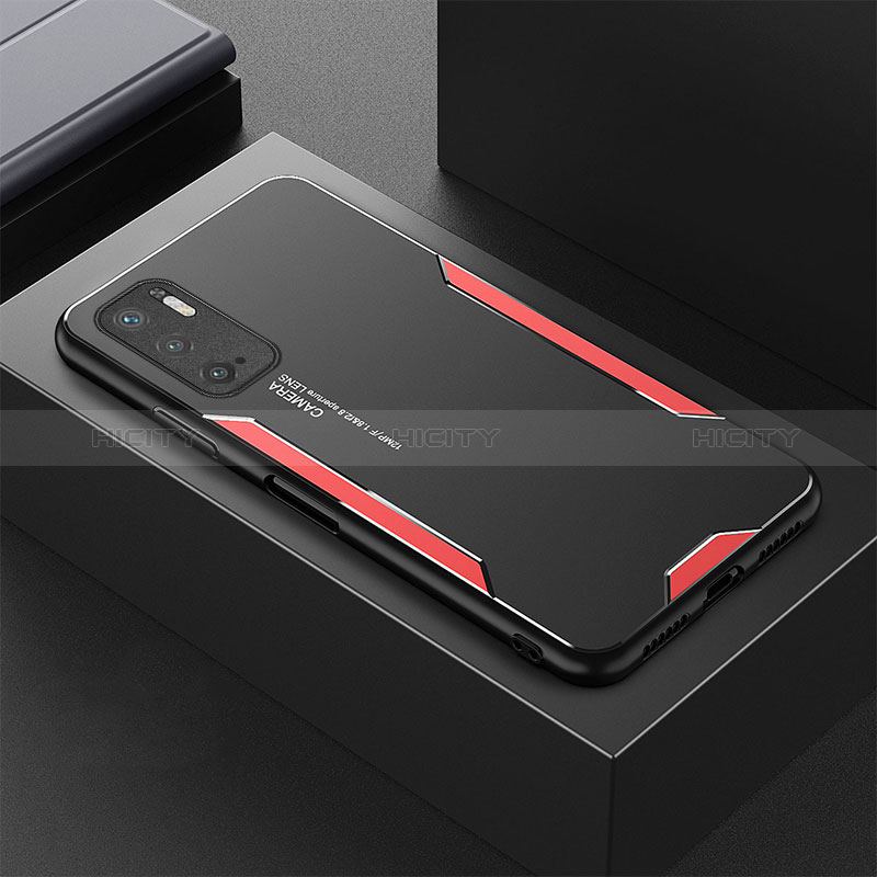 Funda Lujo Marco de Aluminio y Silicona Carcasa Bumper para Xiaomi Redmi Note 10T 5G