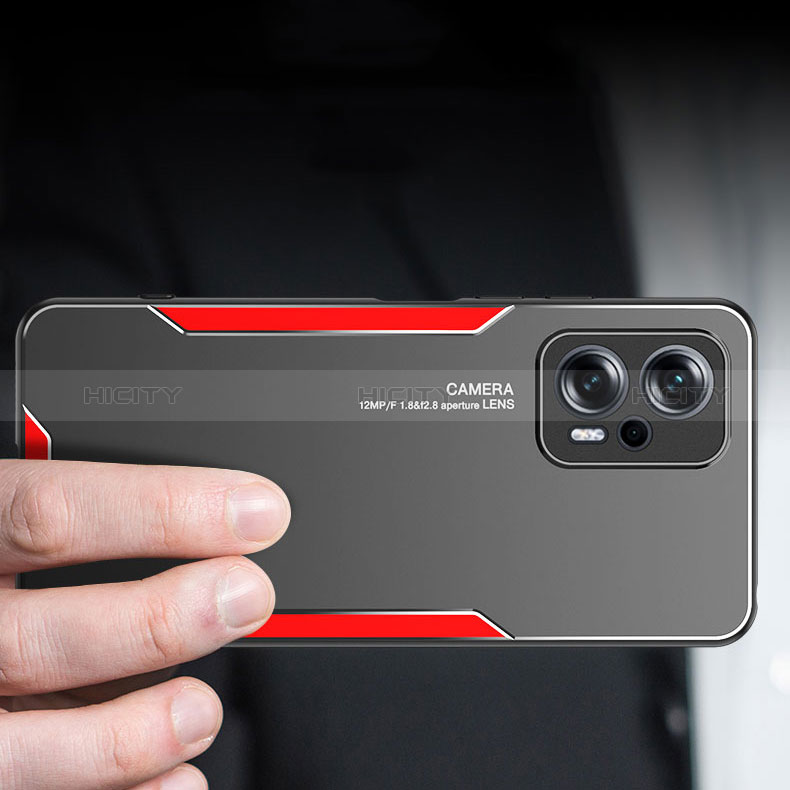 Funda Lujo Marco de Aluminio y Silicona Carcasa Bumper para Xiaomi Redmi Note 11T Pro 5G