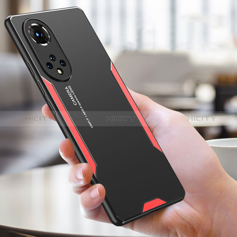 Funda Lujo Marco de Aluminio y Silicona Carcasa Bumper PB1 para Huawei Nova 9 Pro