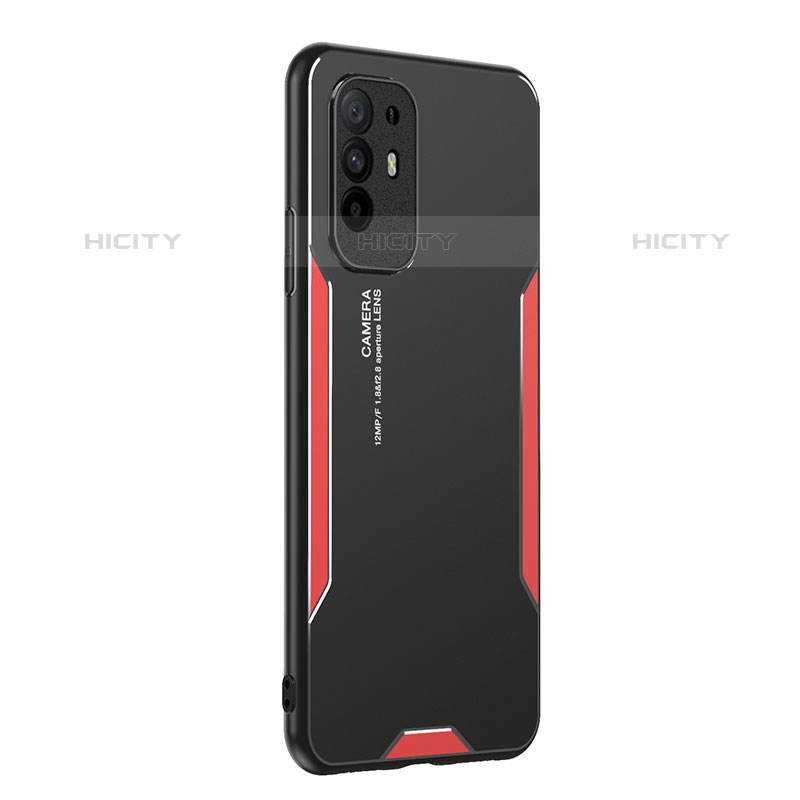 Funda Lujo Marco de Aluminio y Silicona Carcasa Bumper PB1 para Oppo A95 5G