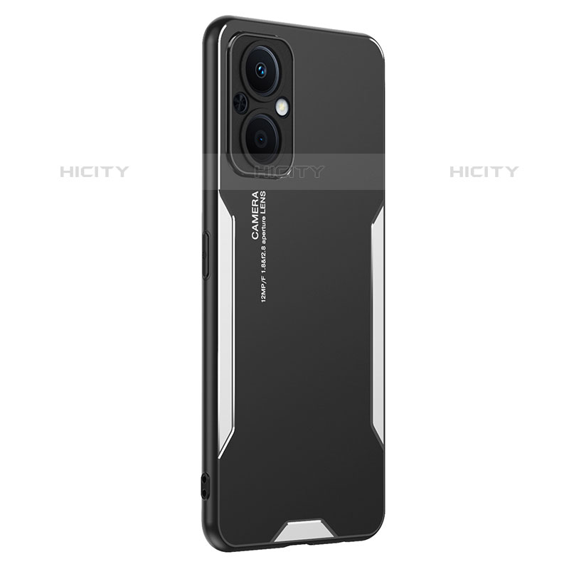 Funda Lujo Marco de Aluminio y Silicona Carcasa Bumper PB1 para Oppo Reno7 Lite 5G