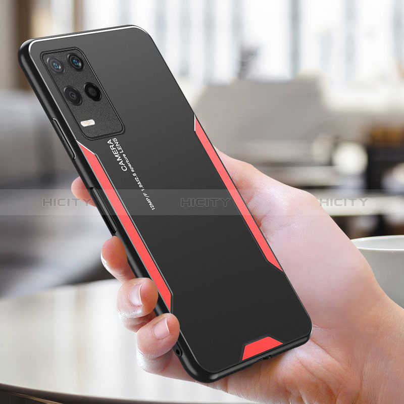 Funda Lujo Marco de Aluminio y Silicona Carcasa Bumper PB1 para Realme 8 5G