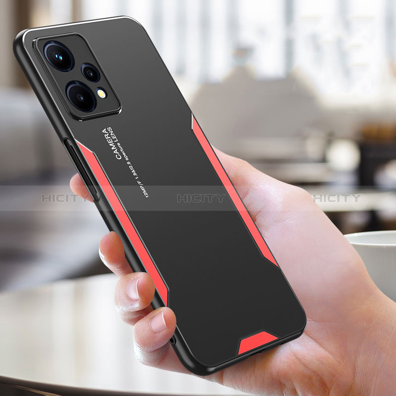 Funda Lujo Marco de Aluminio y Silicona Carcasa Bumper PB1 para Realme 9 Pro 5G