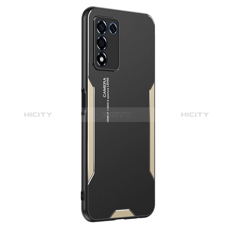 Funda Lujo Marco de Aluminio y Silicona Carcasa Bumper PB1 para Realme Q3s 5G