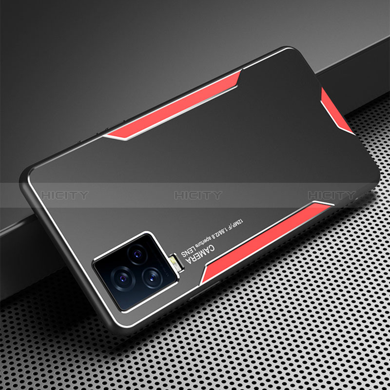 Funda Lujo Marco de Aluminio y Silicona Carcasa Bumper PB1 para Vivo iQOO 7 Legend 5G