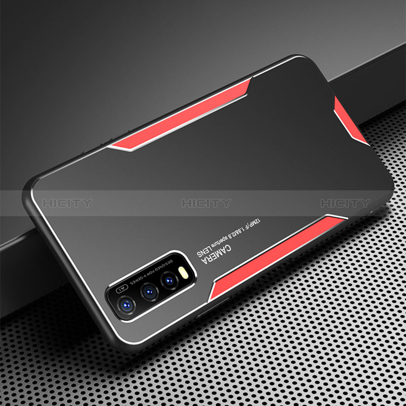 Funda Lujo Marco de Aluminio y Silicona Carcasa Bumper PB1 para Vivo Y70t 5G