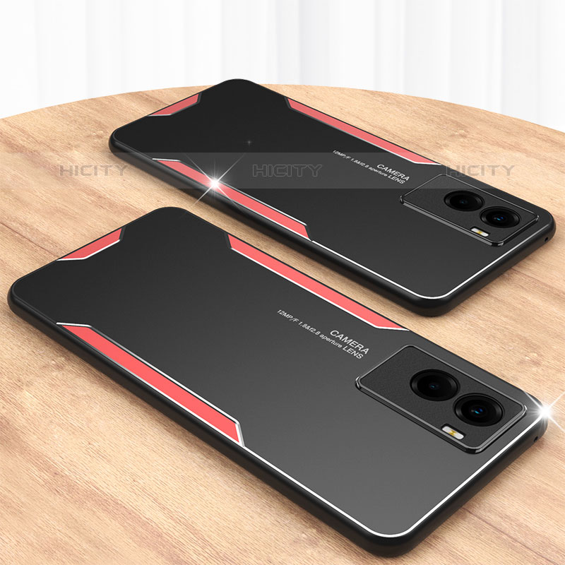 Funda Lujo Marco de Aluminio y Silicona Carcasa Bumper PB1 para Vivo Y72t