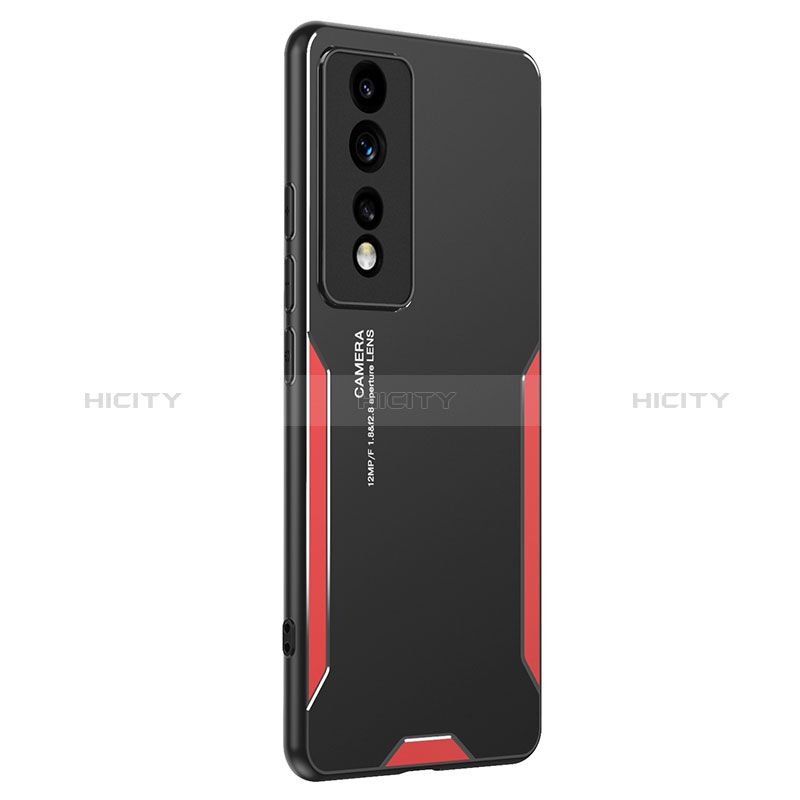 Funda Lujo Marco de Aluminio y Silicona Carcasa Bumper PB2 para Huawei Honor 80 GT 5G Rojo