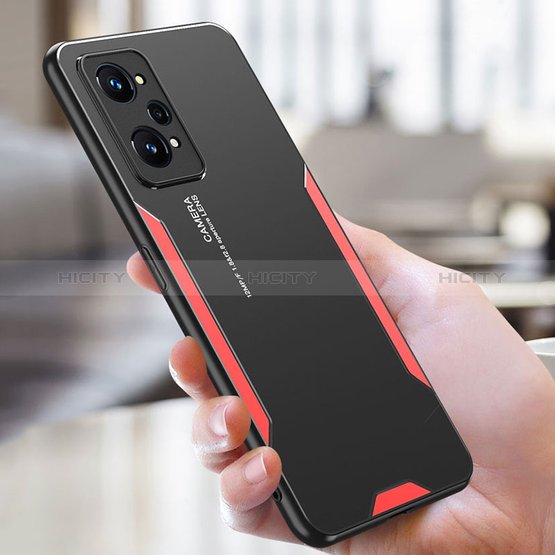 Funda Lujo Marco de Aluminio y Silicona Carcasa Bumper PB2 para Realme Q5 Pro 5G