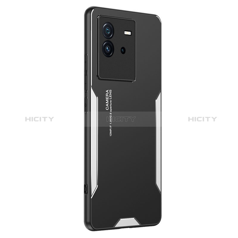 Funda Lujo Marco de Aluminio y Silicona Carcasa Bumper PB2 para Vivo iQOO Neo6 SE 5G