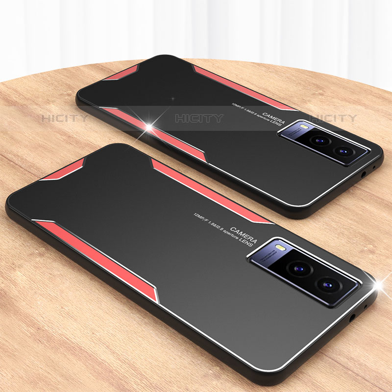 Funda Lujo Marco de Aluminio y Silicona Carcasa Bumper PB2 para Vivo Y71t 5G