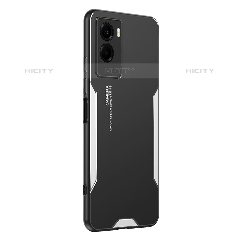 Funda Lujo Marco de Aluminio y Silicona Carcasa Bumper PB2 para Vivo Y72t