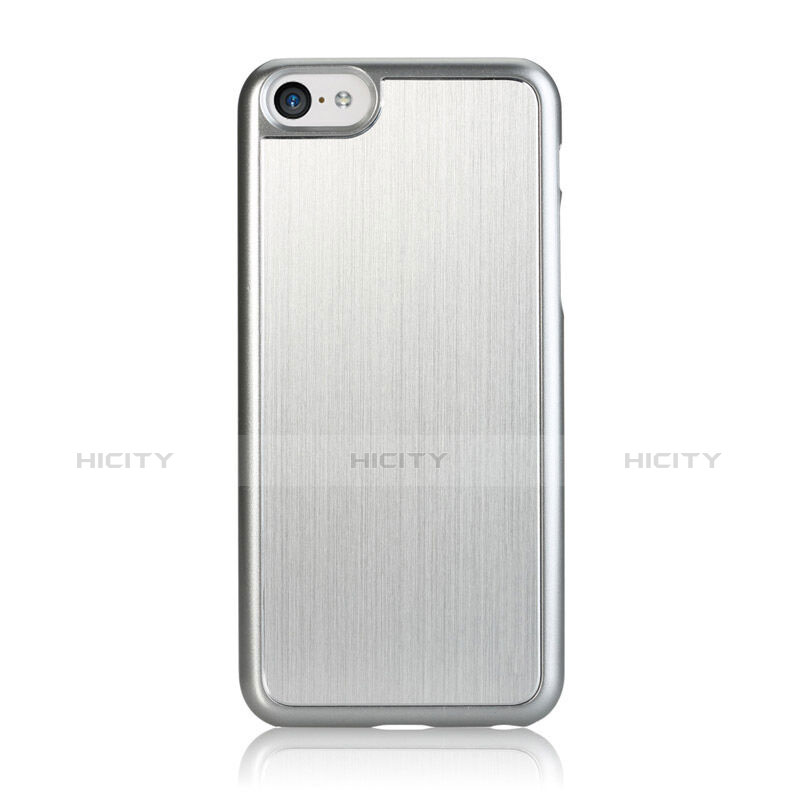 Funda Rigida Lujo Aluminio para Apple iPhone 5C Plata