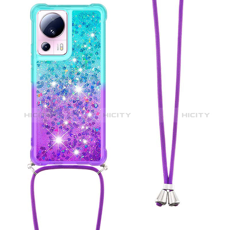 Funda Silicona Carcasa Goma Bling-Bling con Acollador Cordon Lanyard S01 para Xiaomi Civi 2 5G