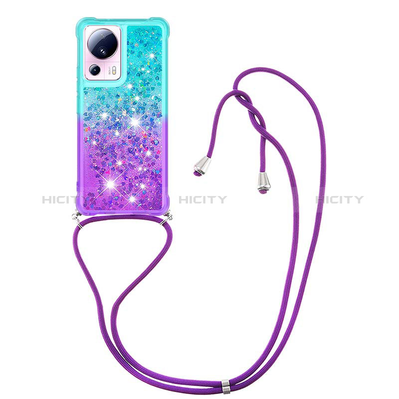 Funda Silicona Carcasa Goma Bling-Bling con Acollador Cordon Lanyard S01 para Xiaomi Civi 2 5G