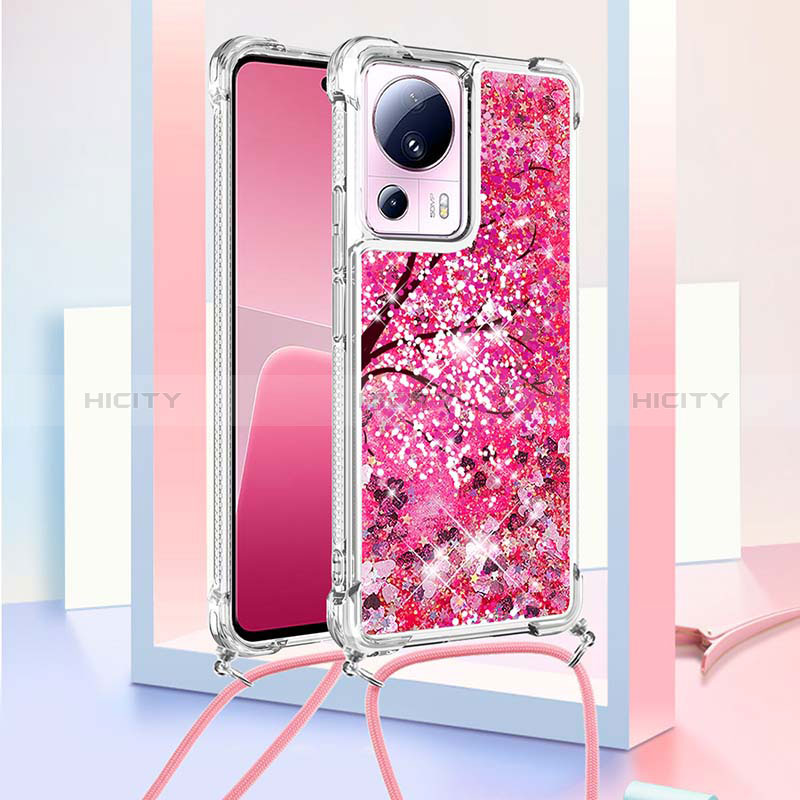 Funda Silicona Carcasa Goma Bling-Bling con Acollador Cordon Lanyard S02 para Xiaomi Civi 2 5G