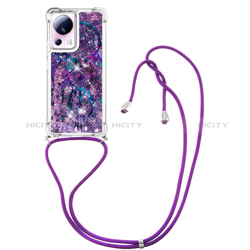 Funda Silicona Carcasa Goma Bling-Bling con Acollador Cordon Lanyard S02 para Xiaomi Civi 2 5G