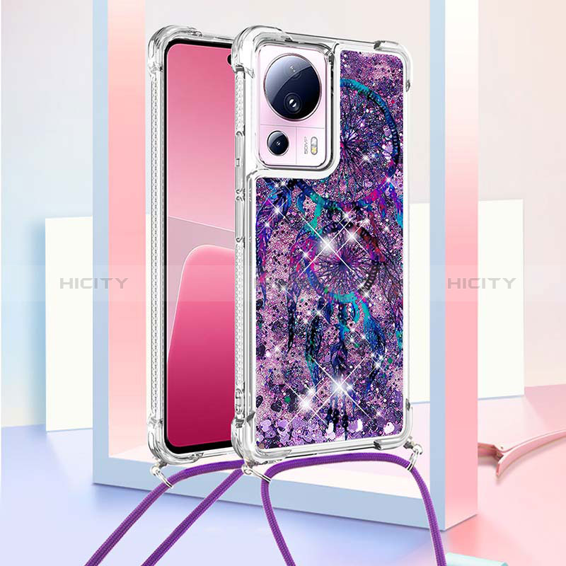 Funda Silicona Carcasa Goma Bling-Bling con Acollador Cordon Lanyard S02 para Xiaomi Civi 2 5G