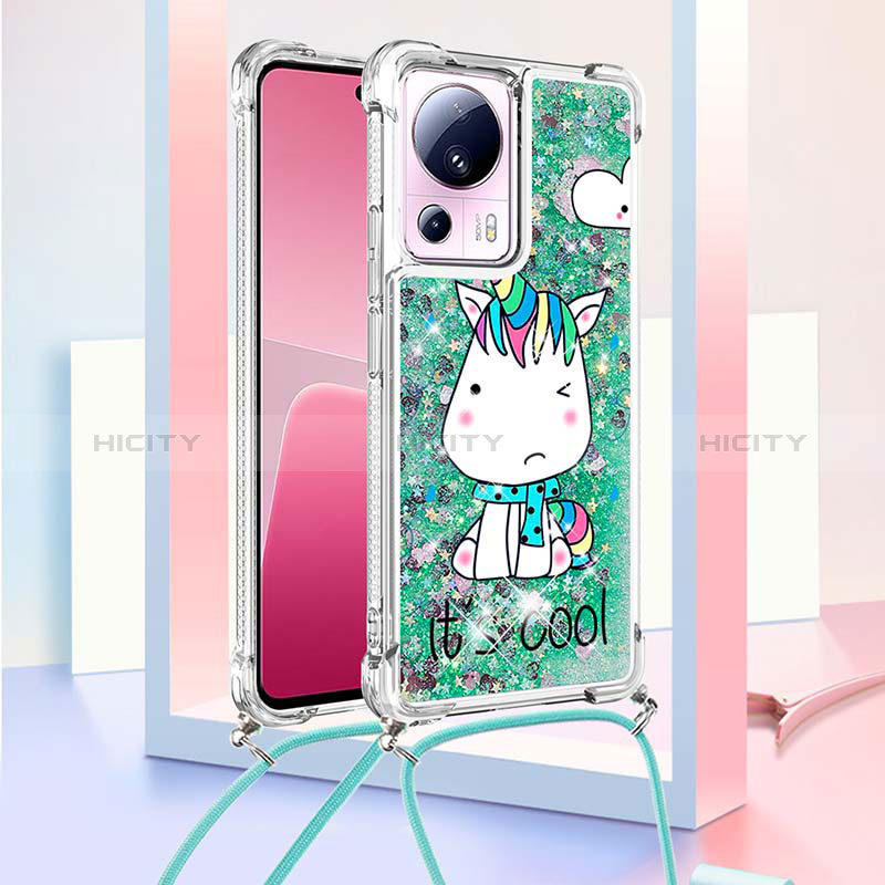 Funda Silicona Carcasa Goma Bling-Bling con Acollador Cordon Lanyard S02 para Xiaomi Civi 2 5G